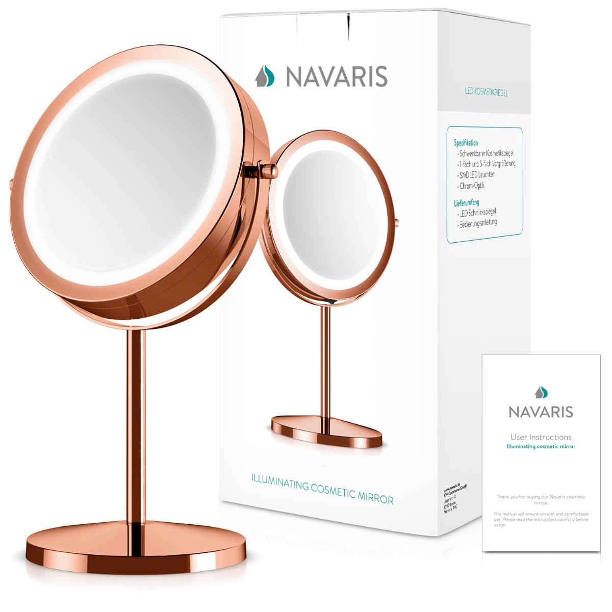 navaris-kosmetikspiegel-led-5fach-kupfer-360 image 7