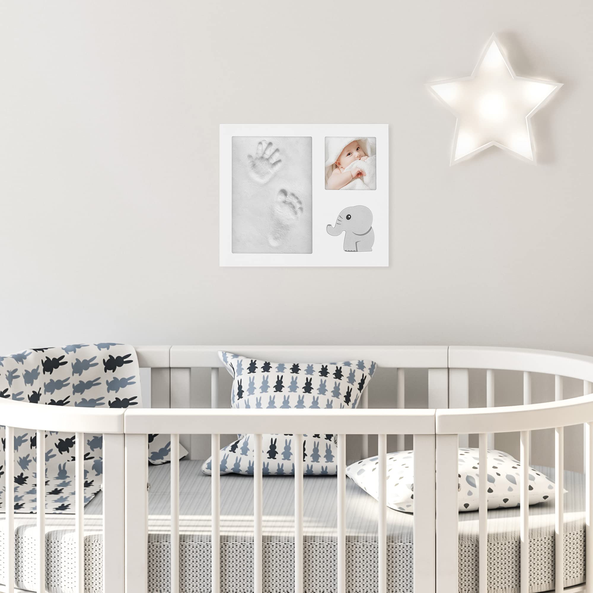 navaris-baby-bilderrahmen-handabdruck-elefant-26-5-cm image 3