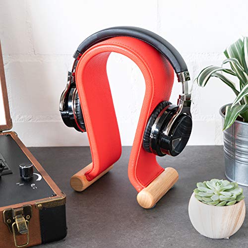 navaris-omega-kopfh-rerst-nder-headset-halter-rot-kunstleder image 8