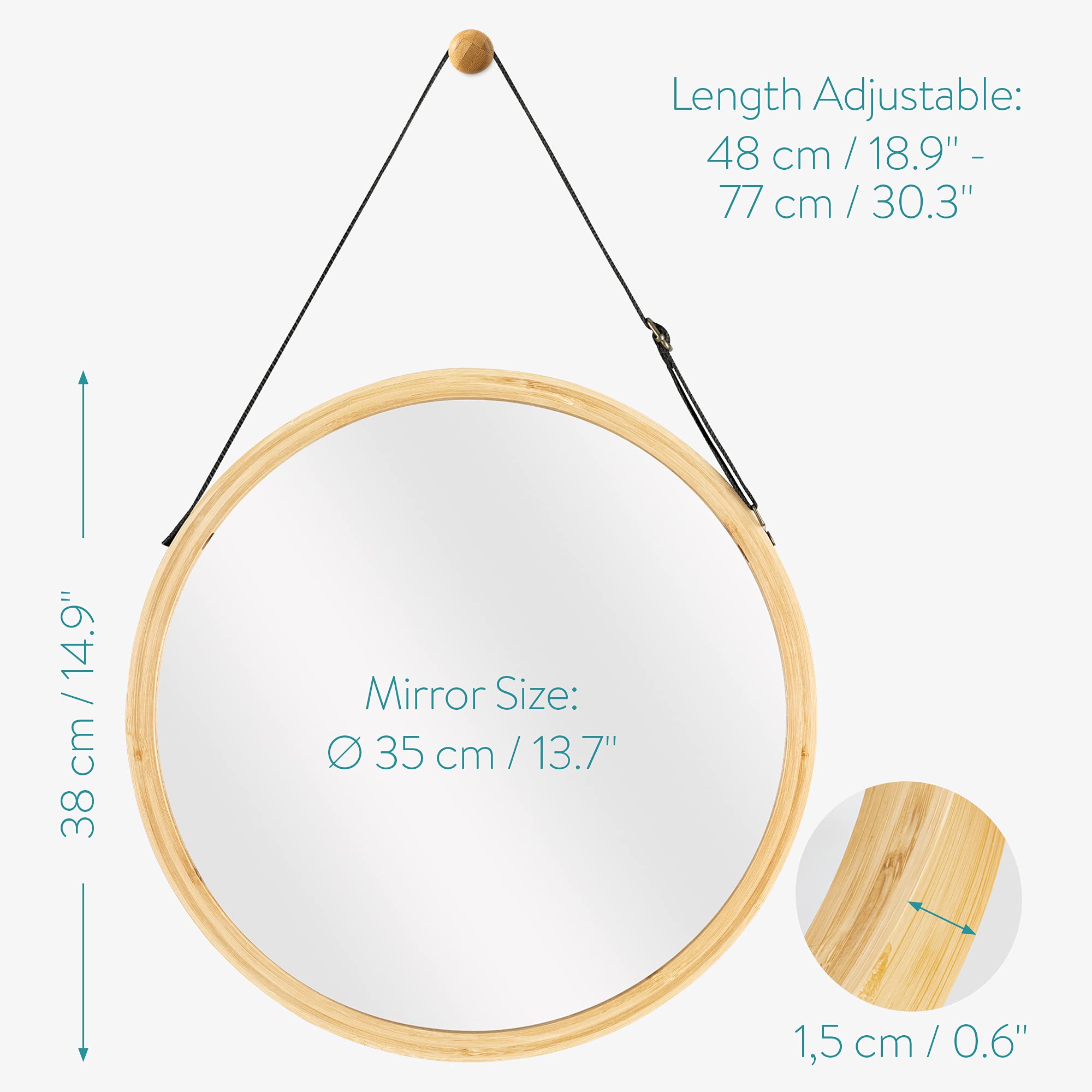 navaris-beauty-wandspiegel-rund-bambus-38-cm-mit-band image 6