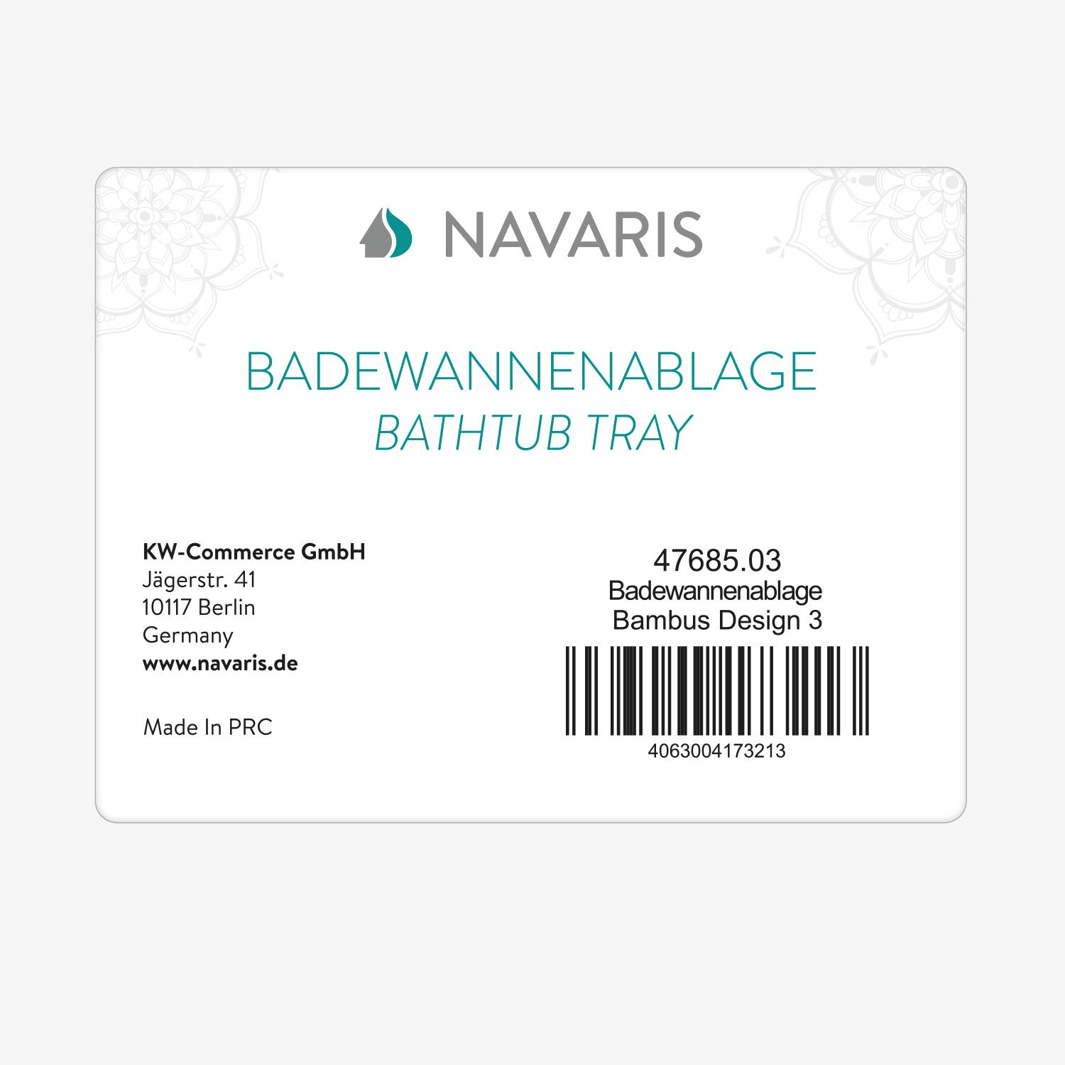 navaris-beauty-badewannenablage-bambus-wei-ausziehbar image 7