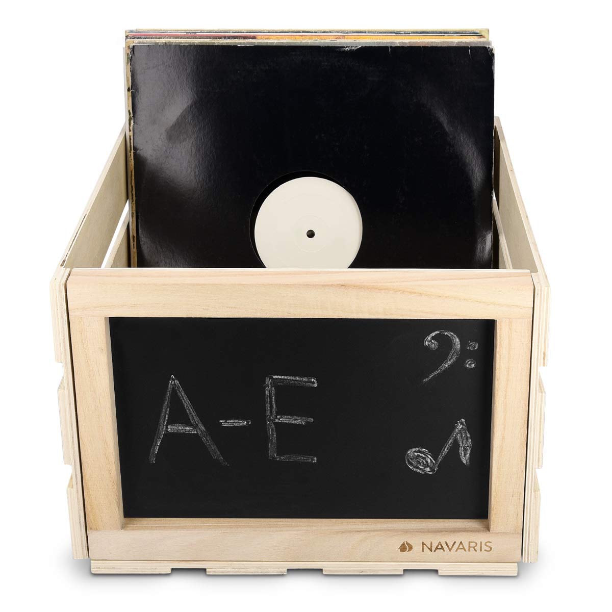 navaris-office-holz-schallplatten-kiste-hellbraun-66-lps image 5