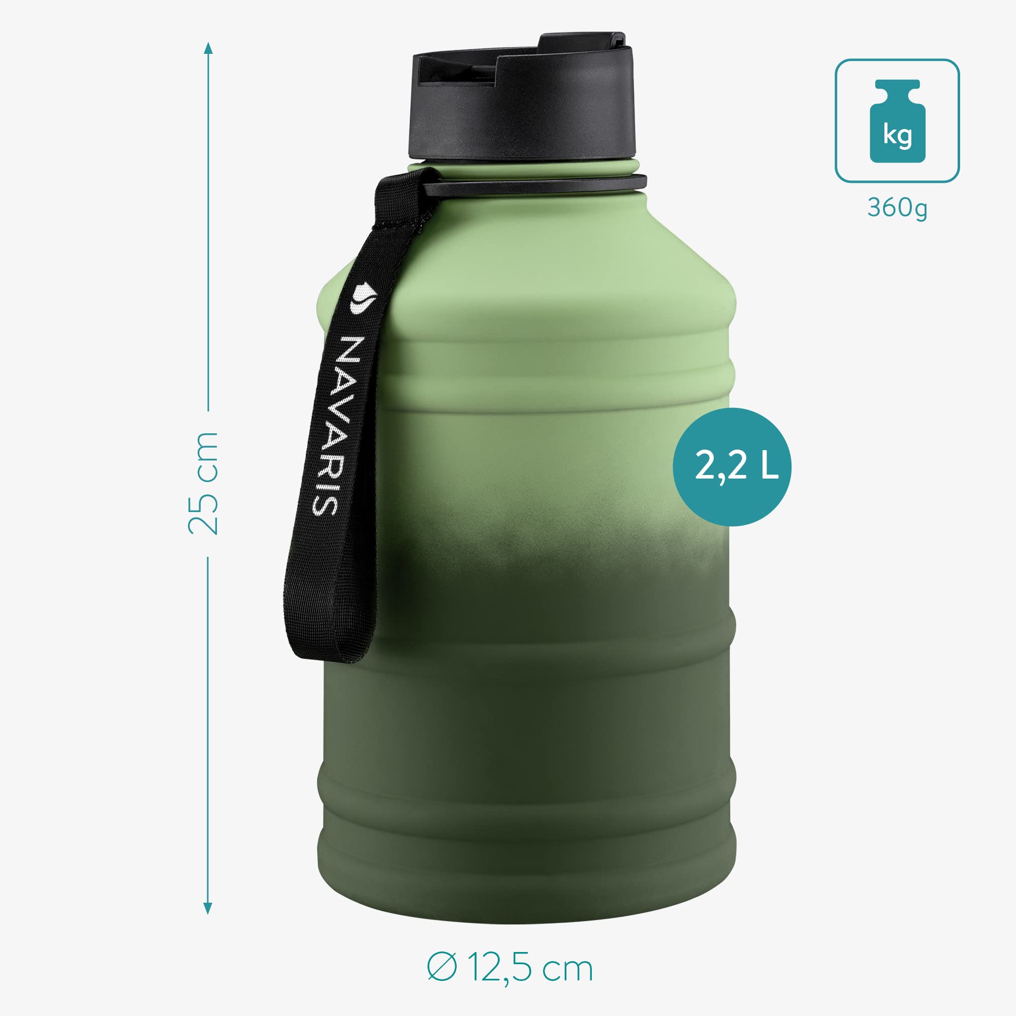 navaris-sport-wellness-trinkflasche-2-2l-edelstahl-bpa-frei-3 image 5