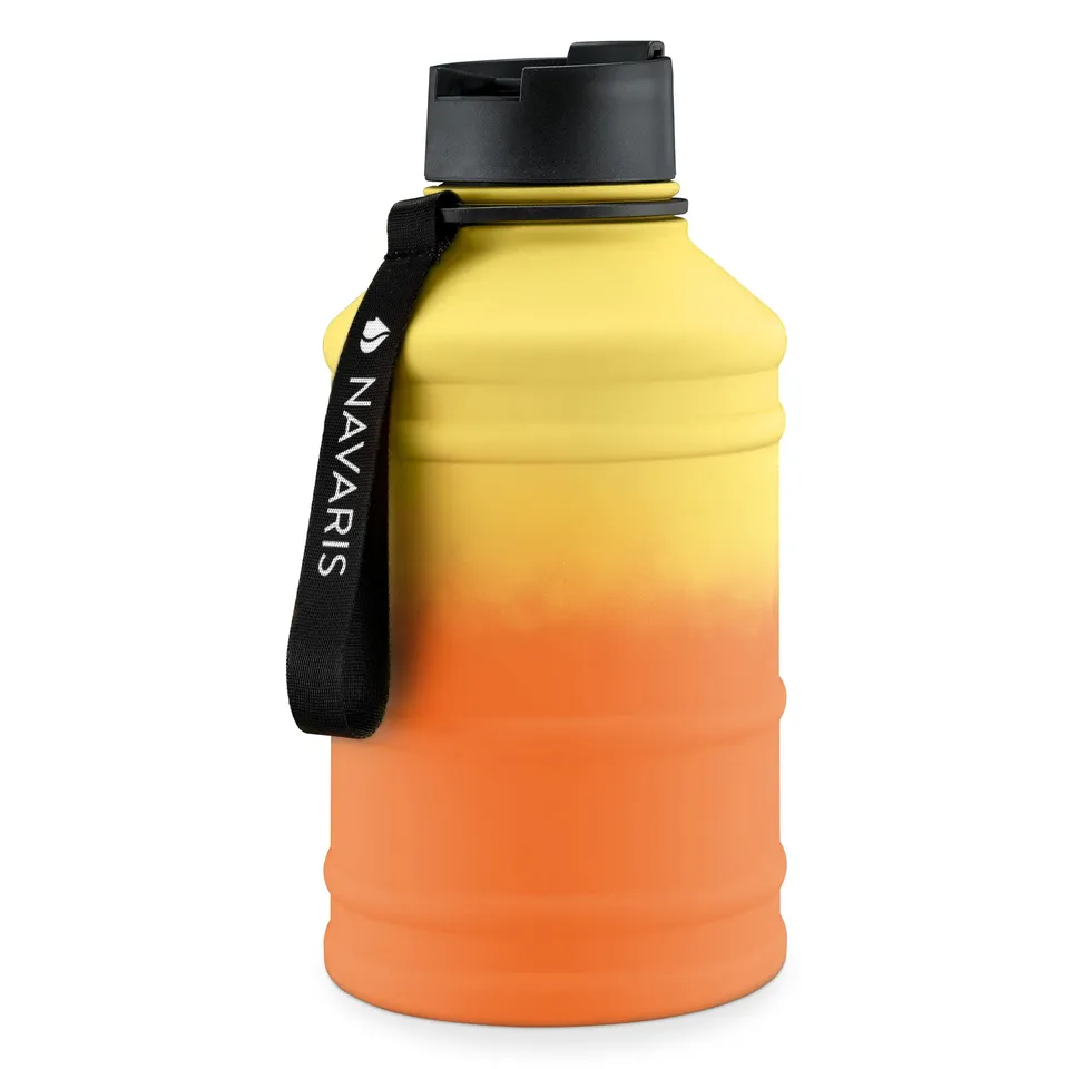 navaris-sport-wellness-trinkflasche-2-2l-edelstahl-bpa-frei-2 image 1