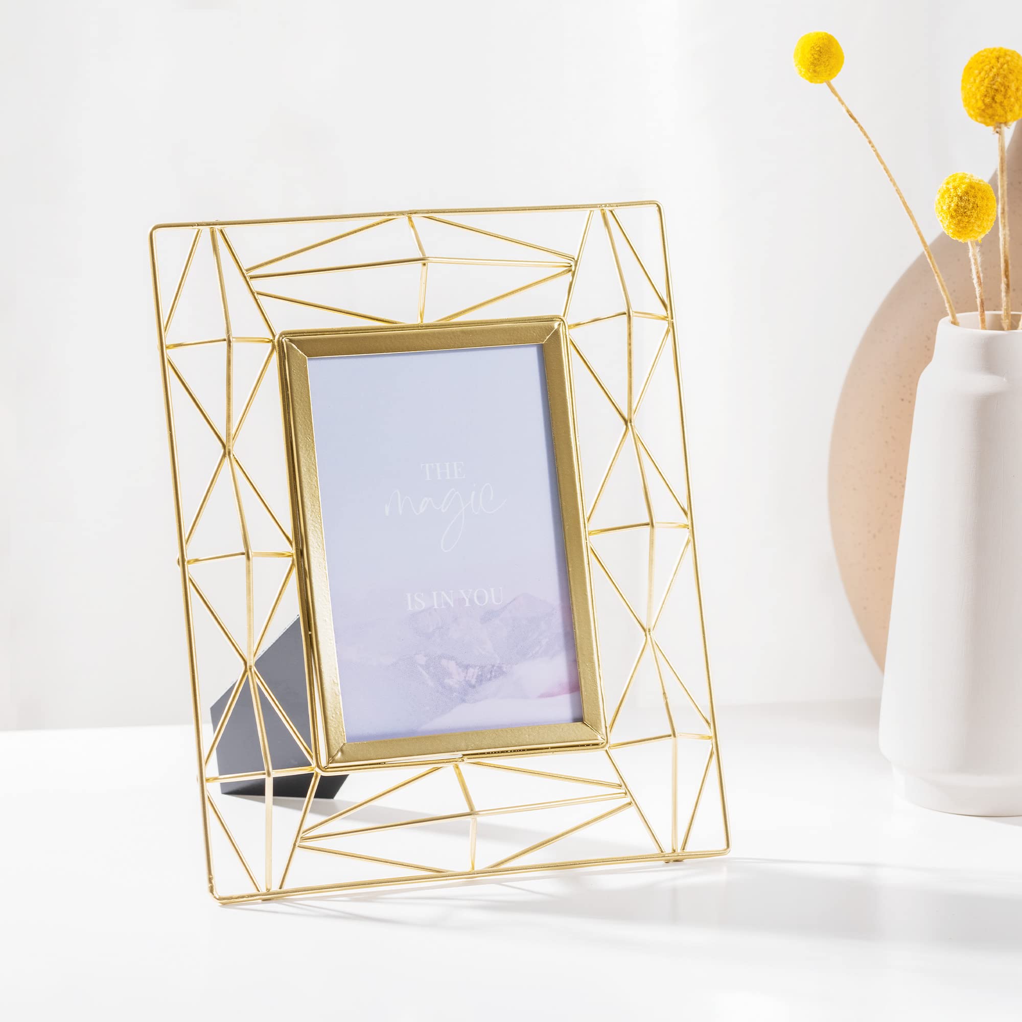 navaris-office-bilderrahmen-metall-24x19-cm-gold-10x15 image 2