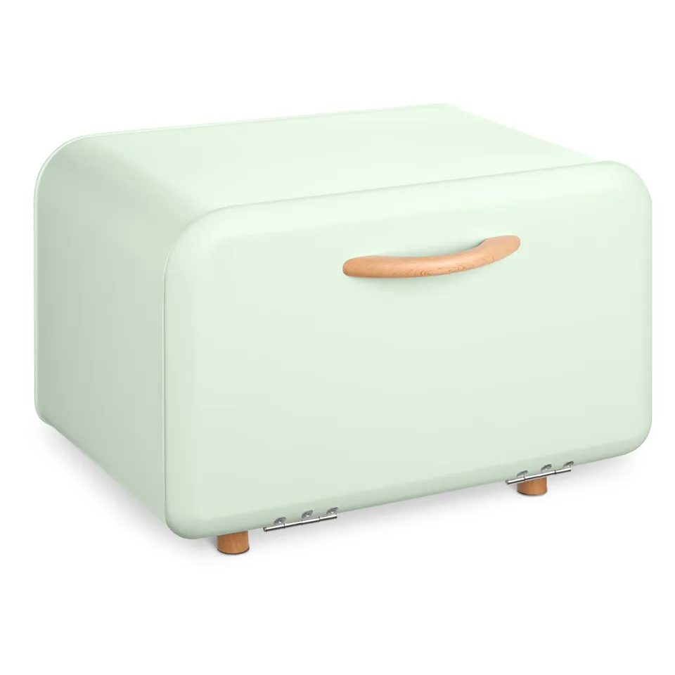 navaris-kitchen-brotkasten-metall-mintgr-n-front-ffnung-35cm image 1