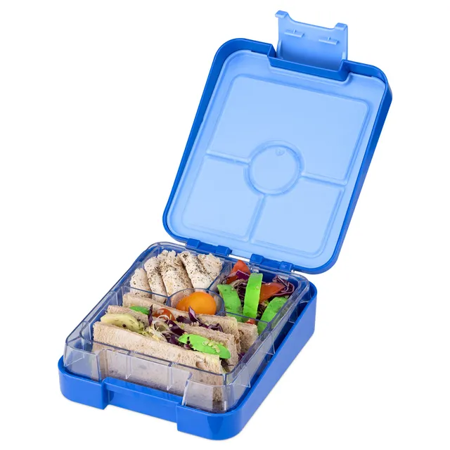 navaris-bento-box-brotdose-dunkelblau-mit-f-chern-auslaufsicher image 1