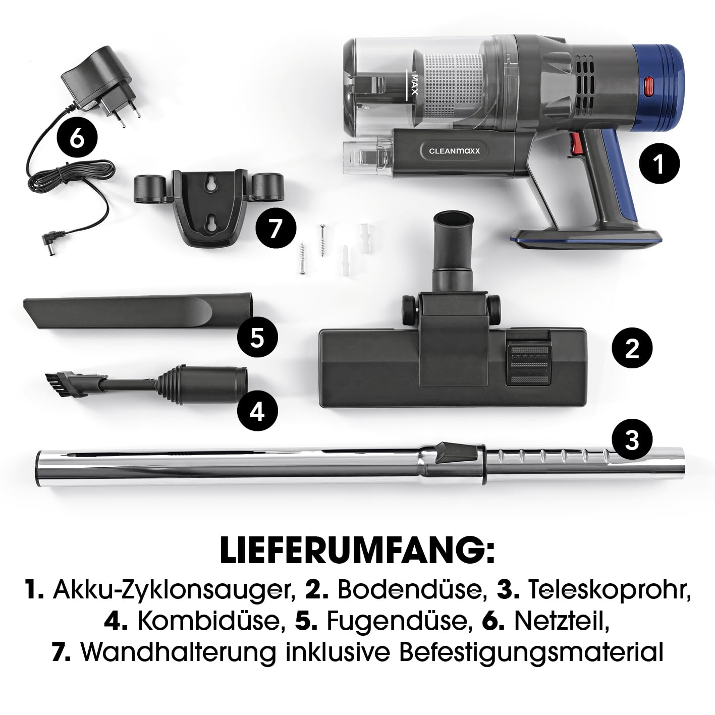 cleanmaxx-staubsauger-zubeh-r-aerotec-anthrazit-akku-beutellos image 6