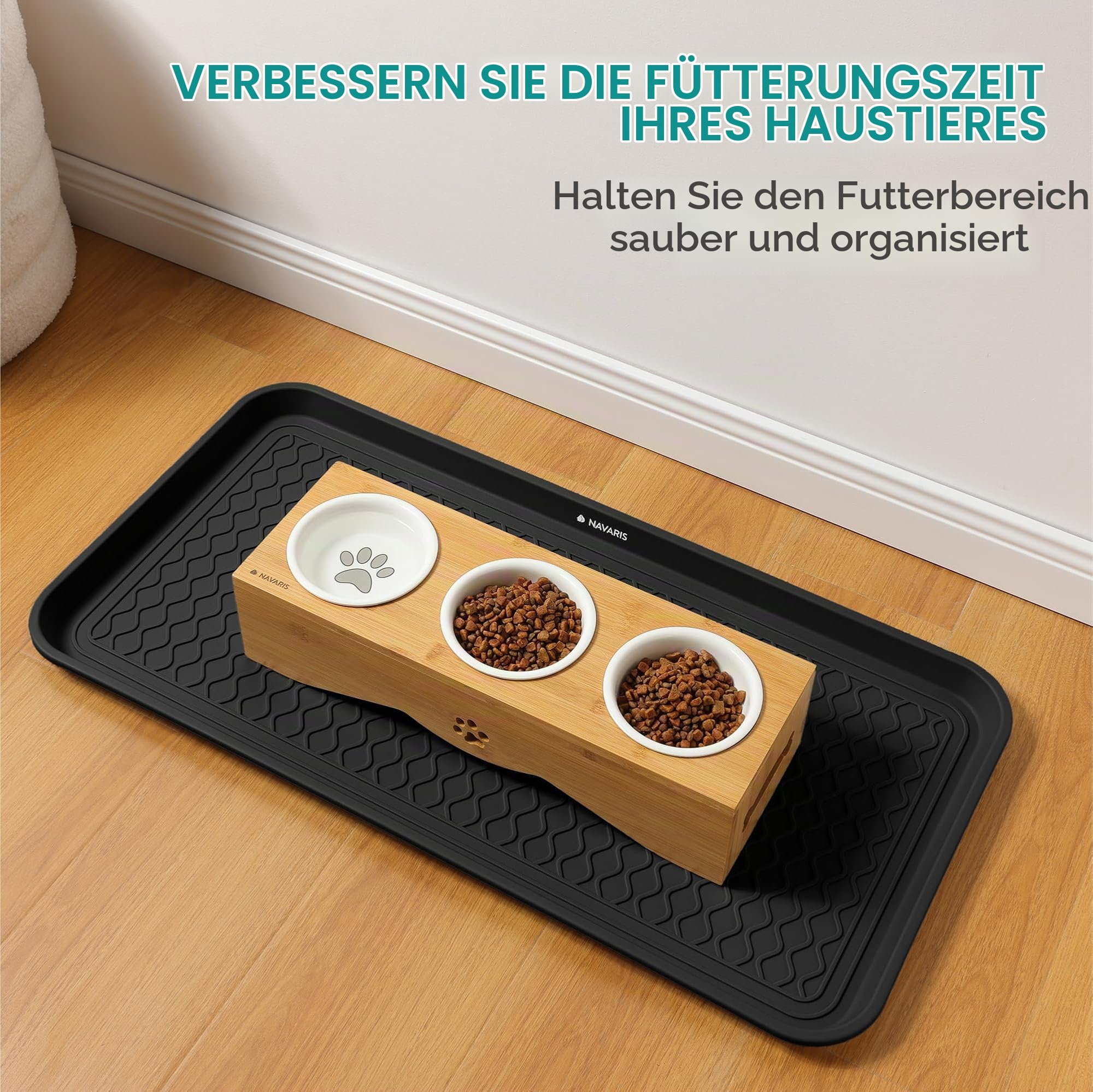 navaris-living-3er-set-xl-schuhabtropfschale-schuhmatte-schwarz-76x38 image 5
