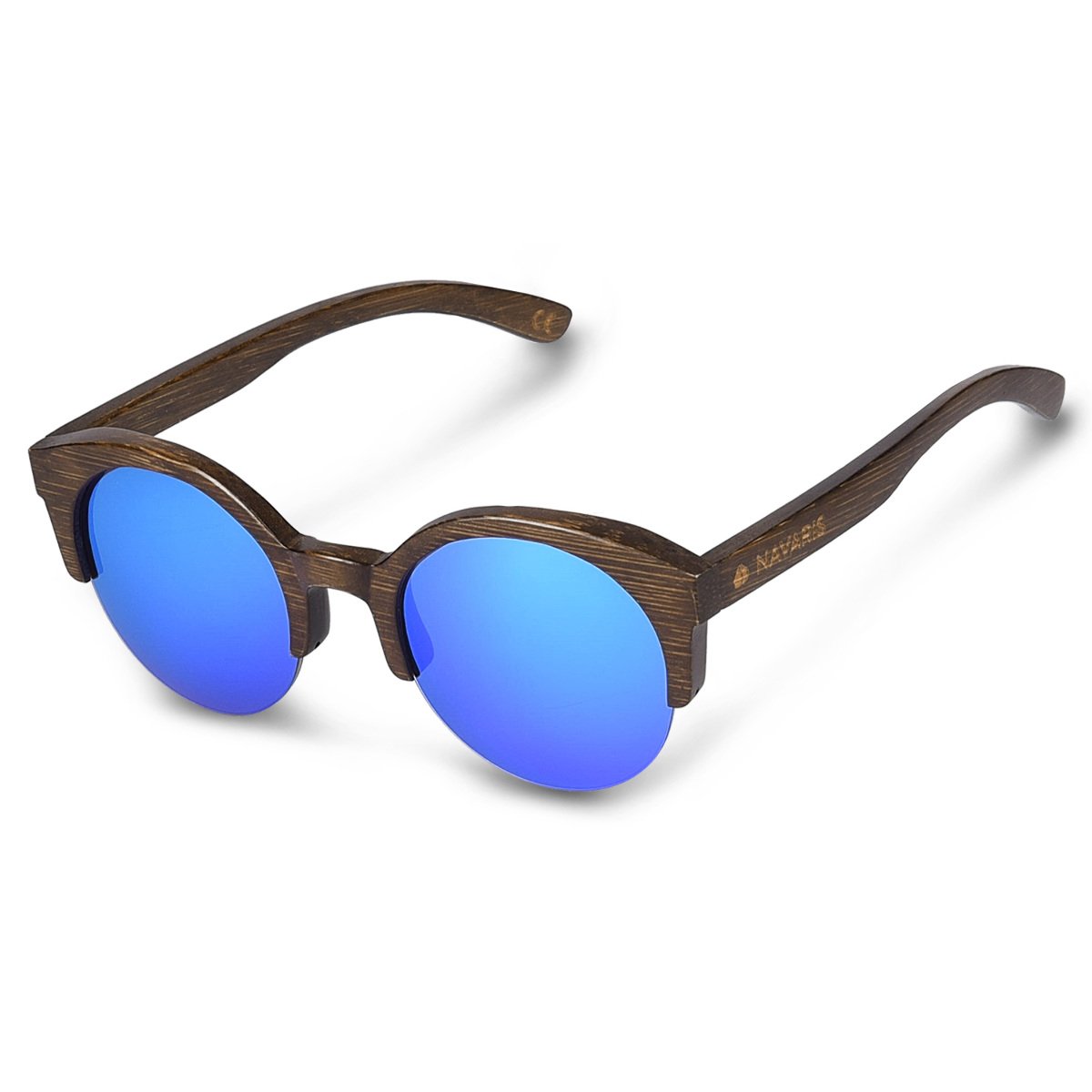 navaris-beauty-sonnenbrille-holz-uv400-unisex-mit-etui image 1