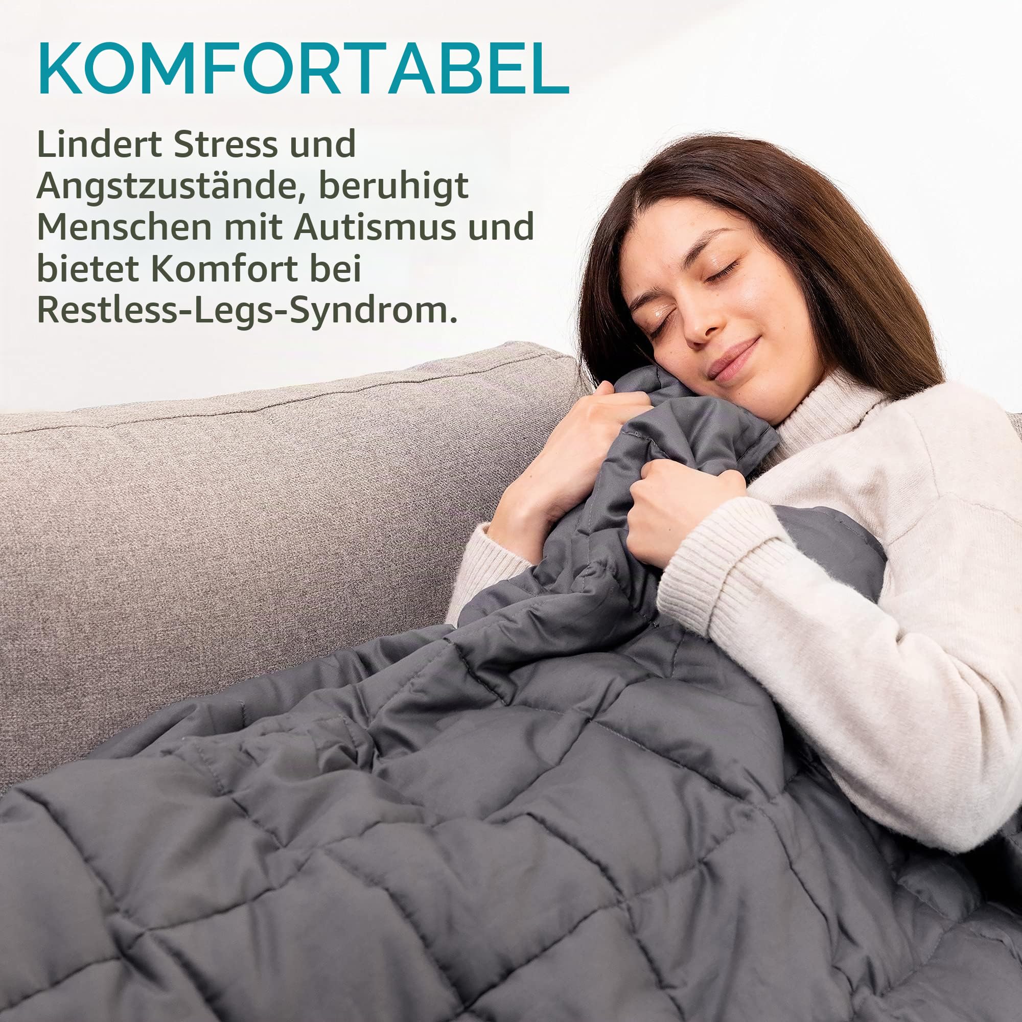 navaris-living-gewichtsdecke-135x200-cm-8-8-kg-grau-baumwolle image 3
