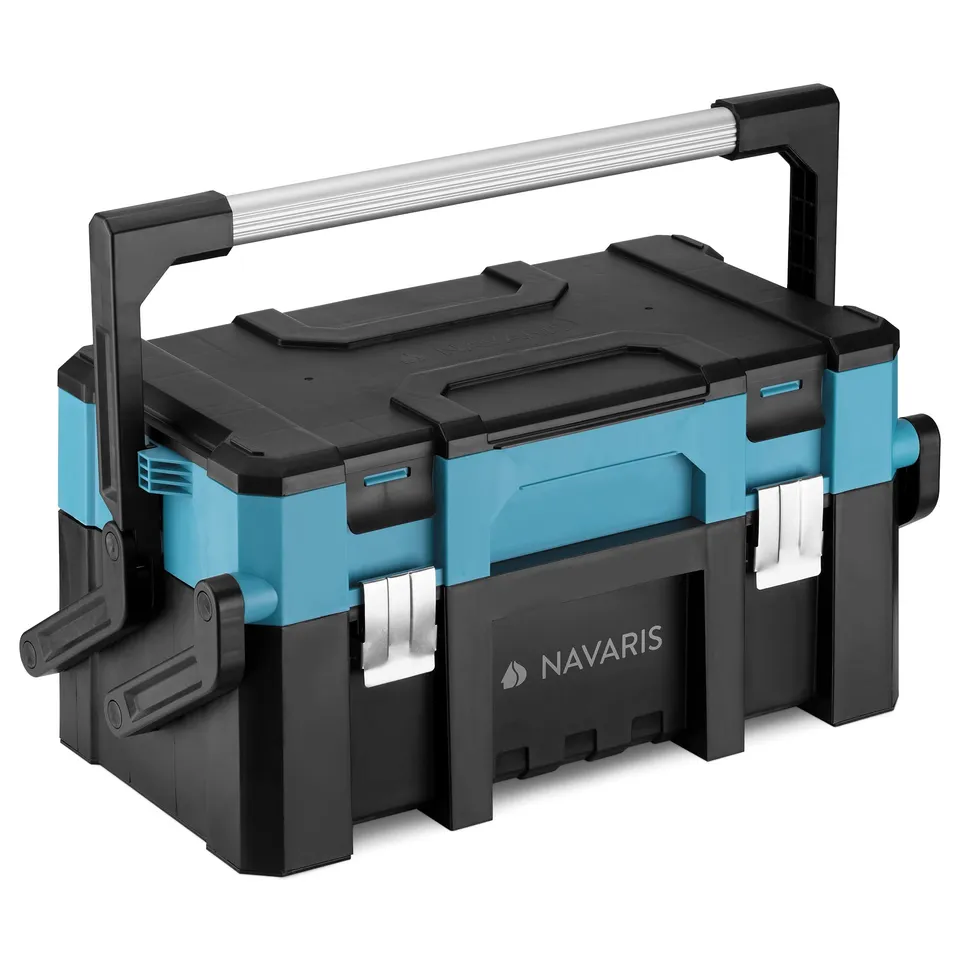 navaris-travel-werkzeugkasten-23-leer-57-5x31x29cm-2-ebenen image 1
