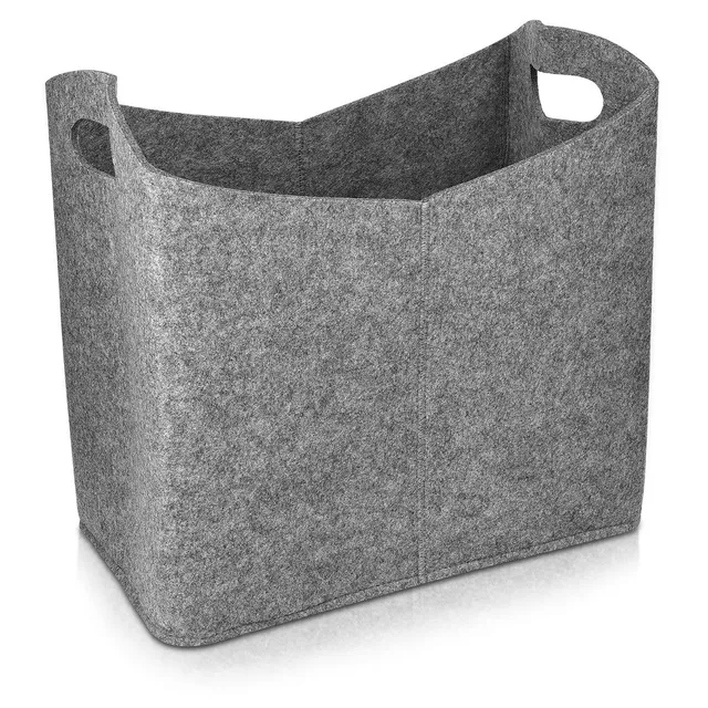 navaris-filzkorb-kaminholz-40x23x39cm-grau-mit-griff-filztasche image 1
