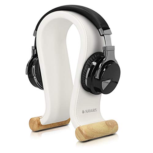 navaris-kopfh-rerst-nder-kunstleder-wei-headset-halter image 7