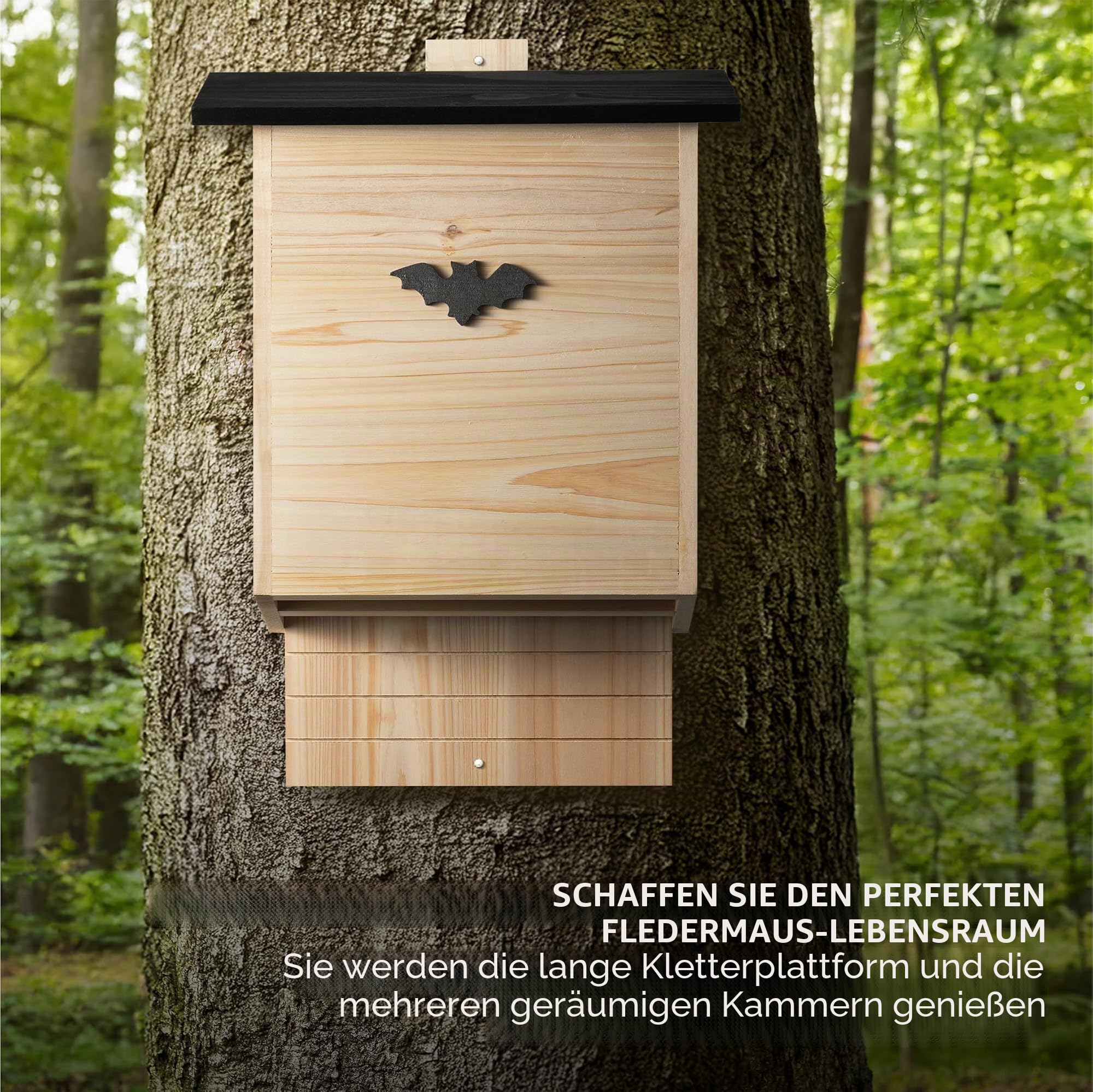 navaris-garden-fledermauskasten-gro-massivholz-schwarz image 2