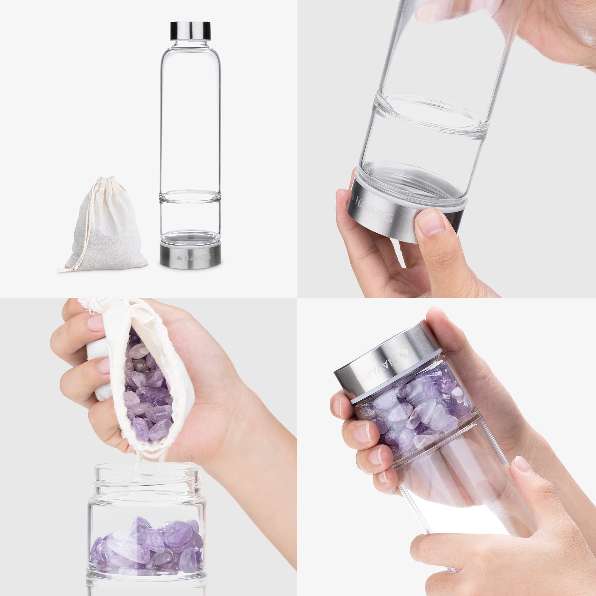 navaris-edelstein-wasserflasche-420ml-trinkflasche-amethyst image 4