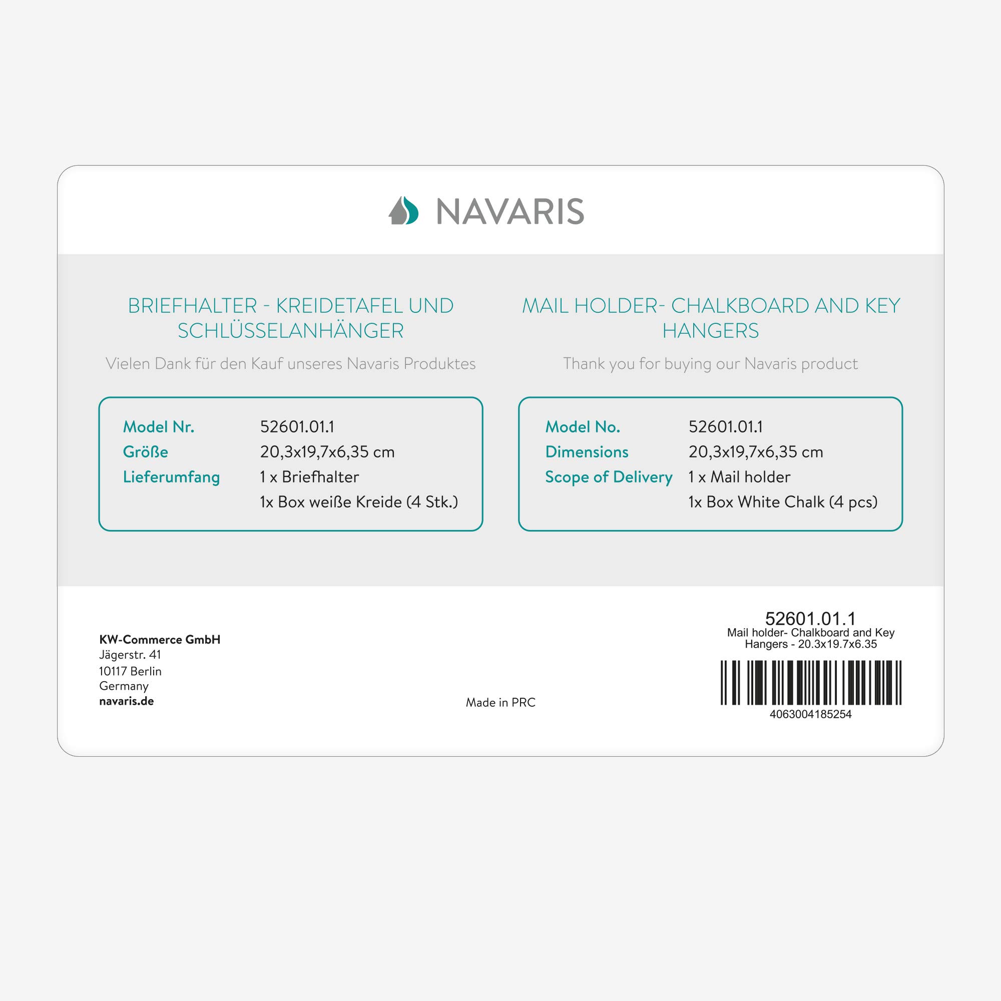 navaris-living-briefhalter-holz-schl-sselkasten-mit-tafel image 7