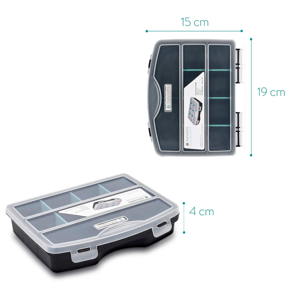 navaris-sortierkasten-kleinteile-organizer-19x15x4cm-verstellbar-leer image 4