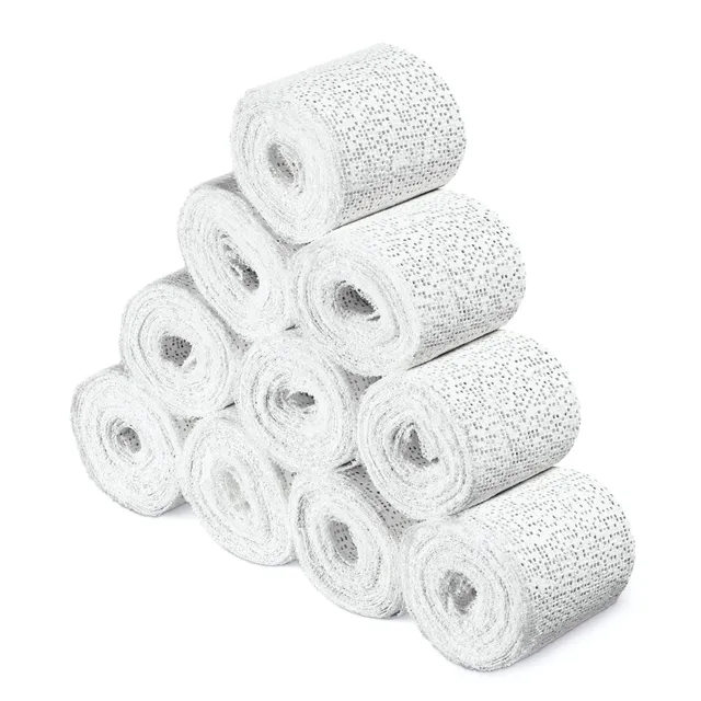navaris-babybauch-gipsbinden-10er-set-5x300-cm-wei image 1