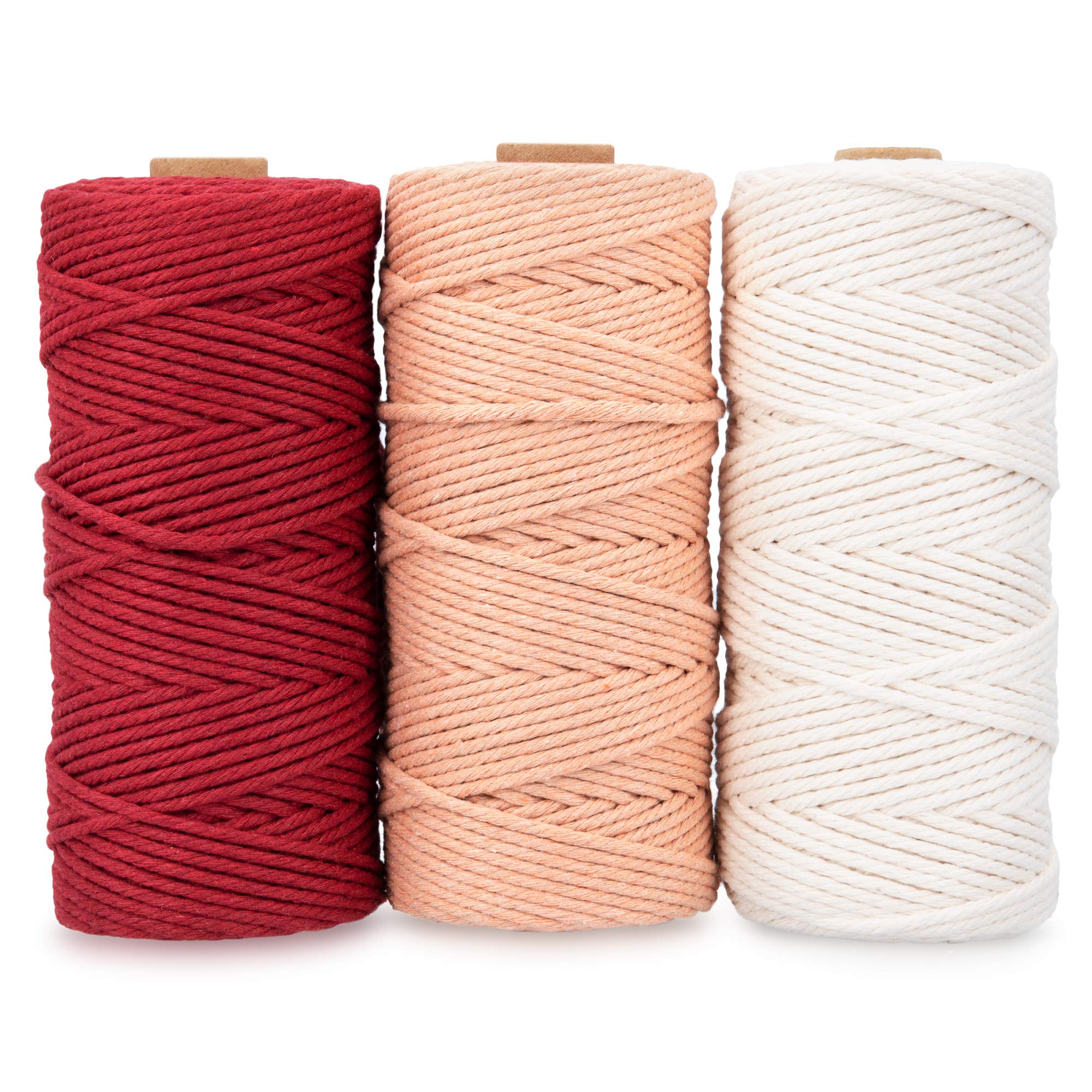 navaris-garden-makramee-garn-3er-set-100m-wei-rot-rosa image 8