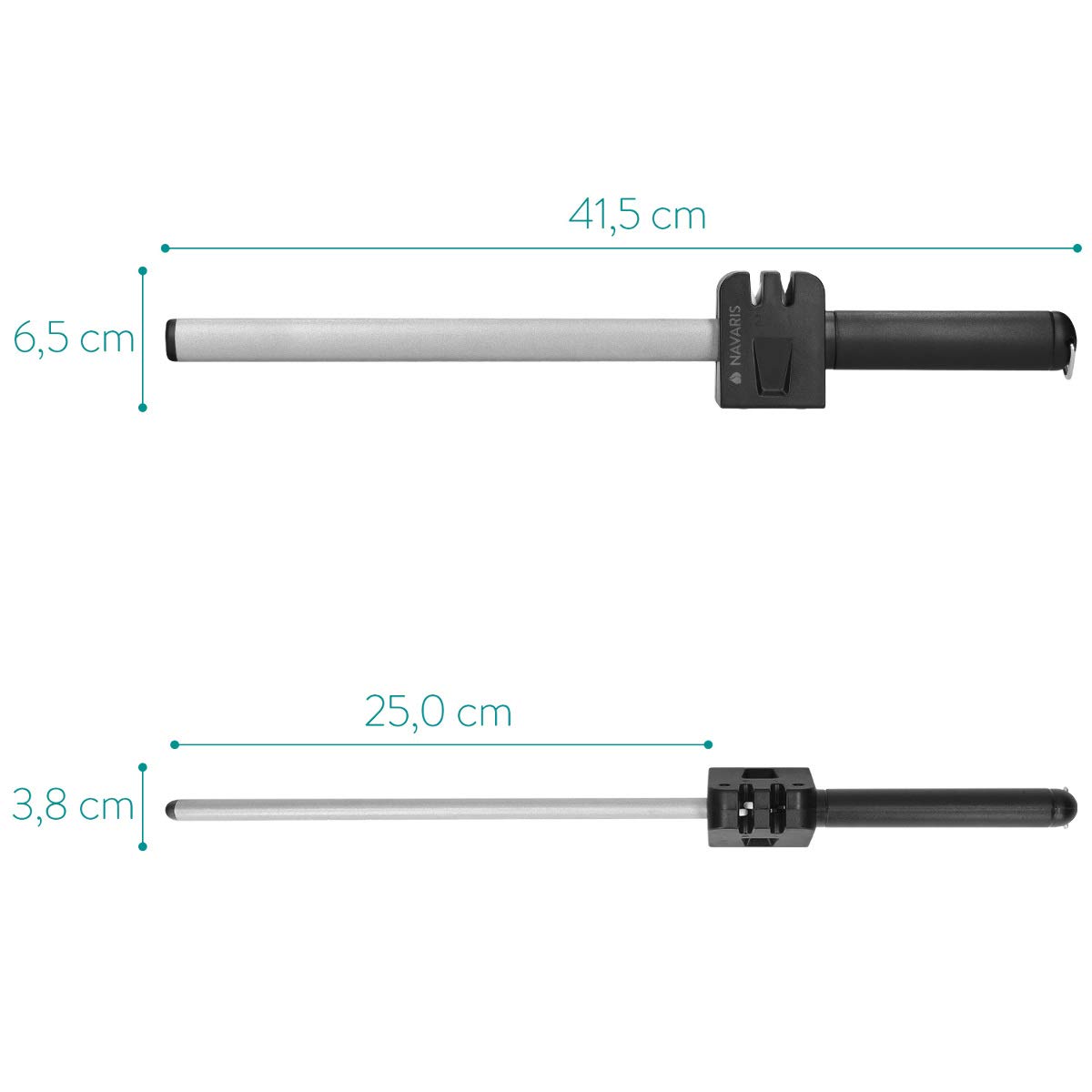 navaris-kitchen-diamant-wetzstahl-25cm-mit-schleifer image 4