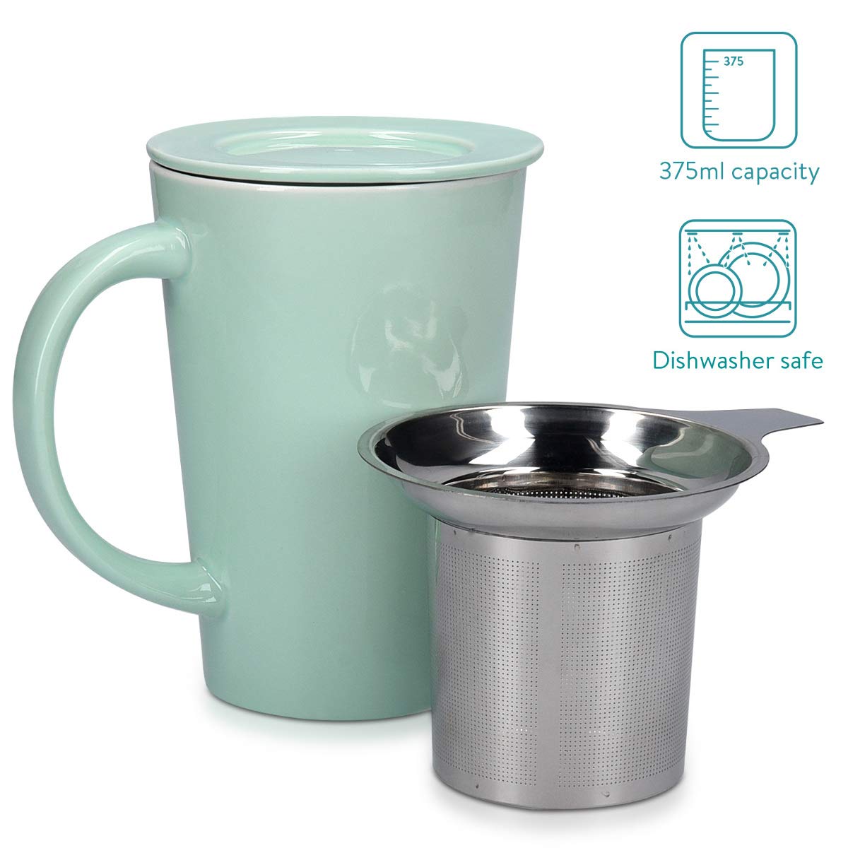 navaris-kitchen-teetasse-mit-sieb-375-ml-keramik-mintgr-n image 6