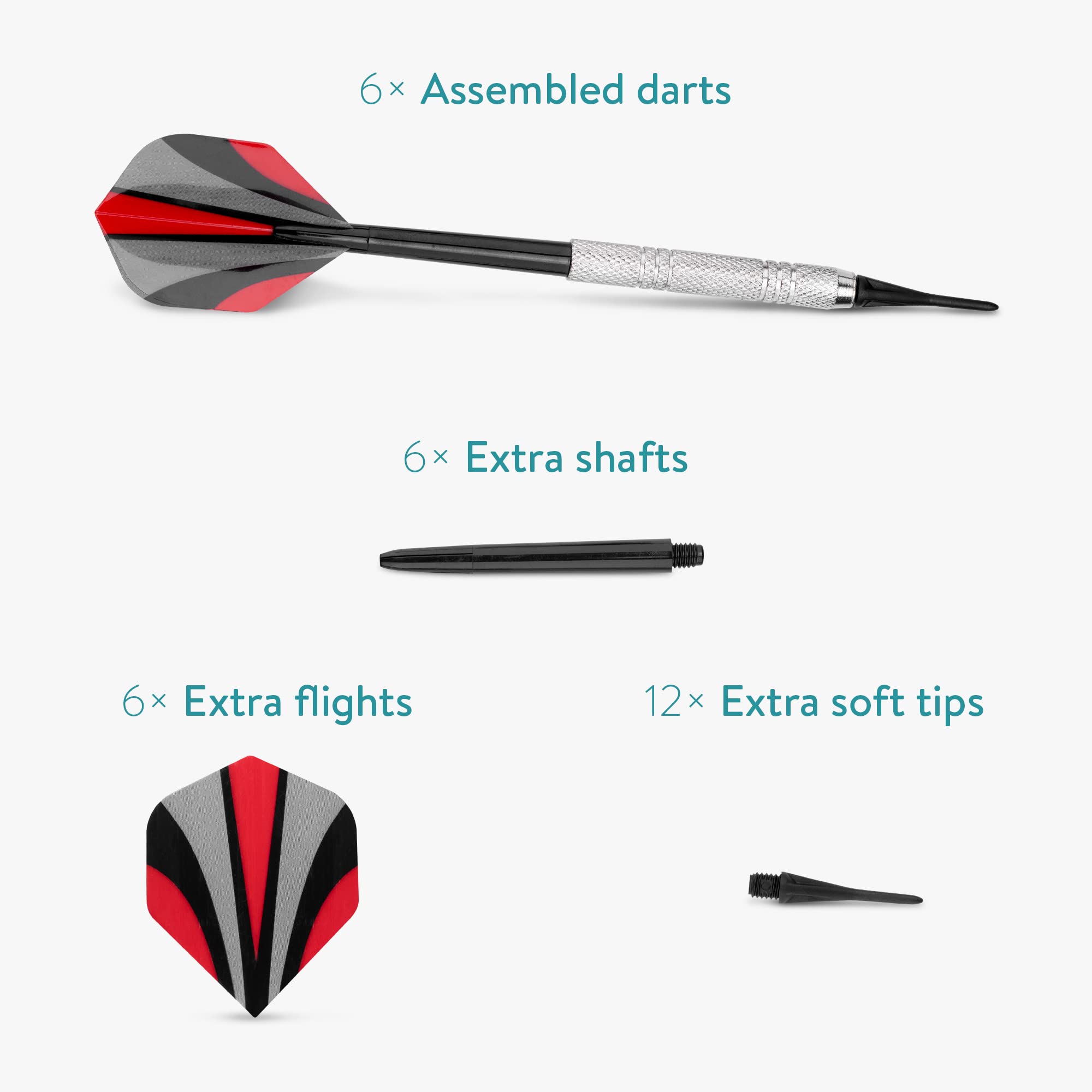 navaris-sport-softdarts-15g-6er-set-kunststoffspitze-h-lle image 6