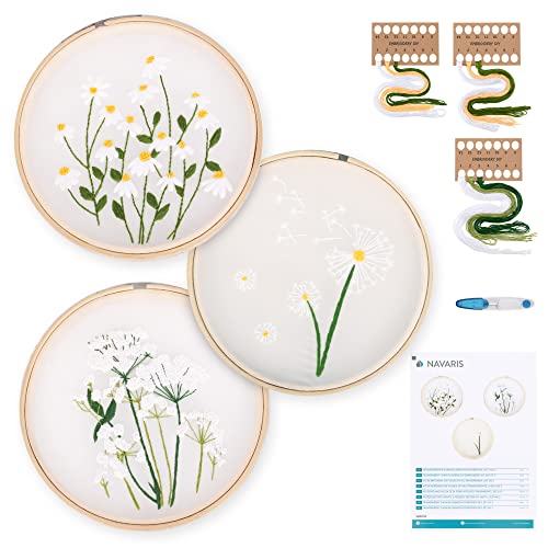 navaris-stickset-blumen-3er-set-anf-nger-transparent-20-cm image 8