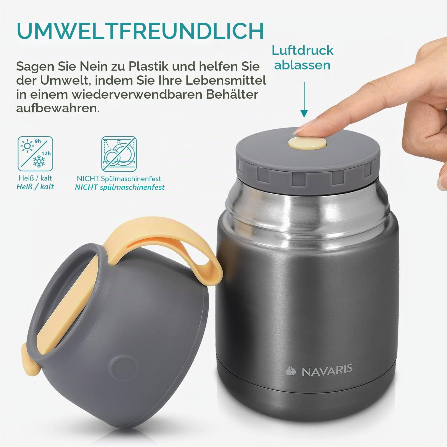 navaris-kitchen-thermobeh-lter-450ml-edelstahl-grau image 3