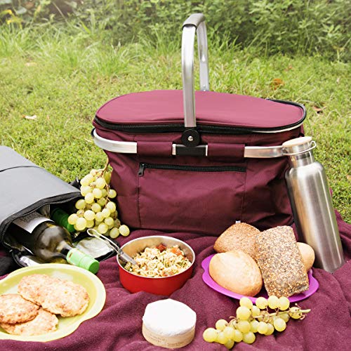 navaris-kitchen-thermo-einkaufskorb-27l-faltbar-rot-isoliert image 8