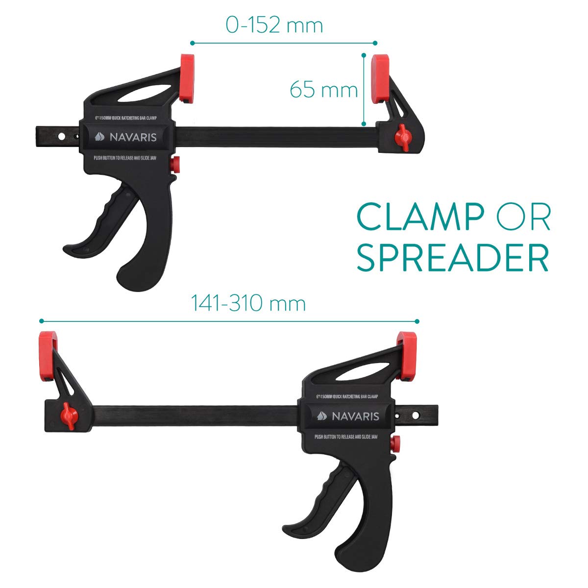 navaris-hardware-einhandzwingen-set-2x-15cm-60kg-schraubzwinge image 4