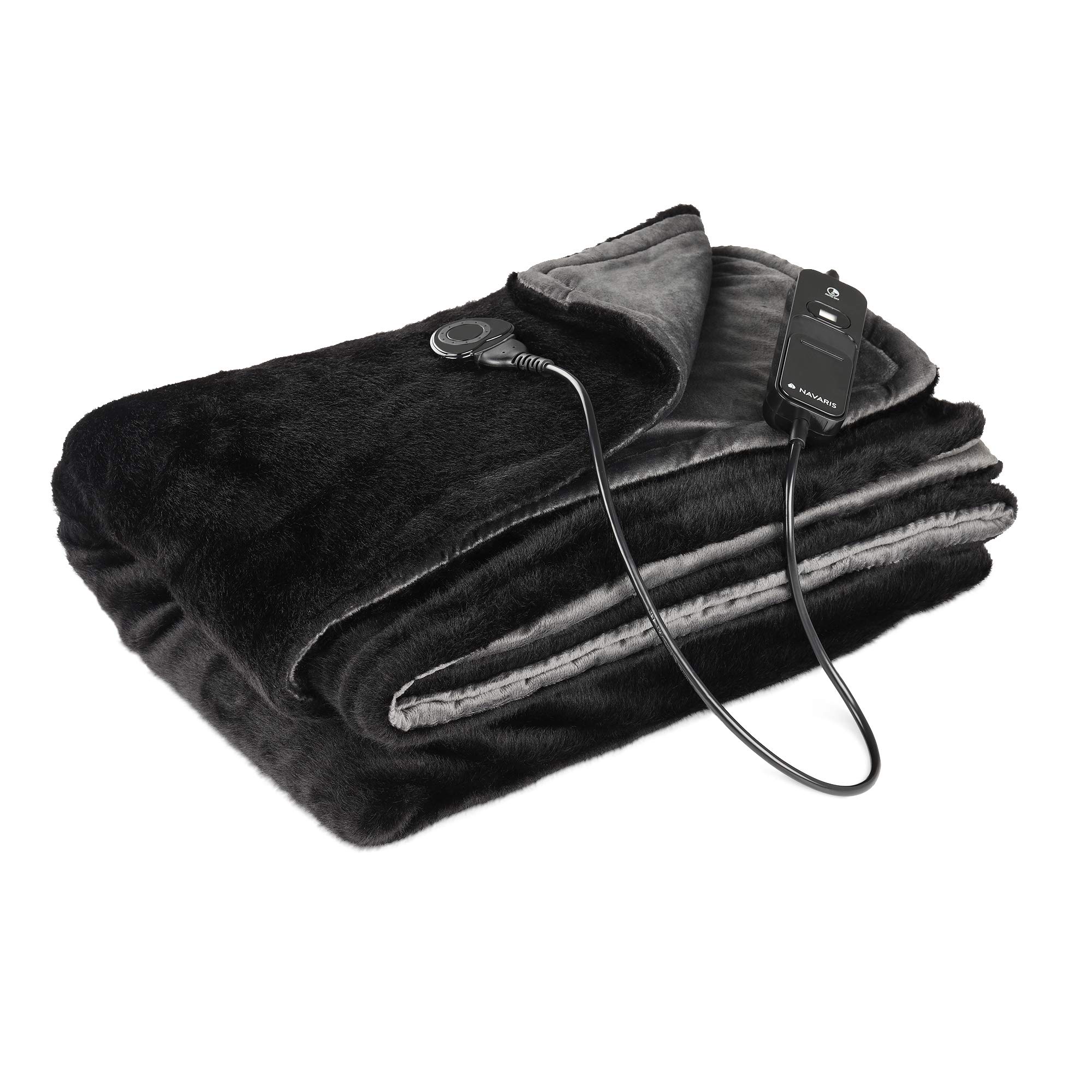 navaris-heizdecke-xxl-180x130cm-schwarz-grau-3-stufen image 1