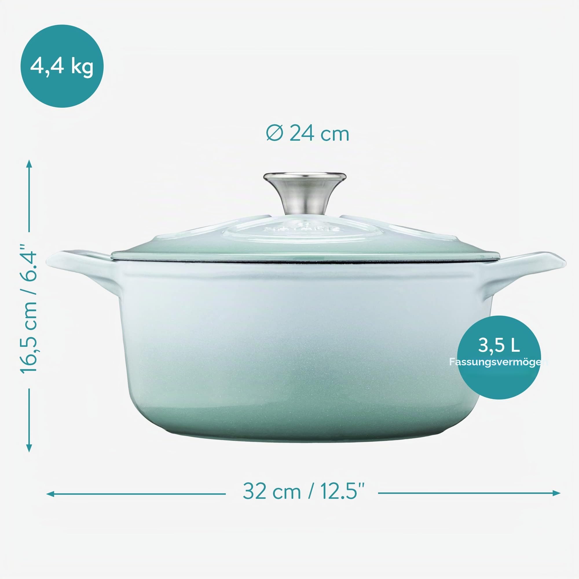 navaris-gusseisen-topf-3-5l-24cm-br-ter-minzgr-n-deckel image 4