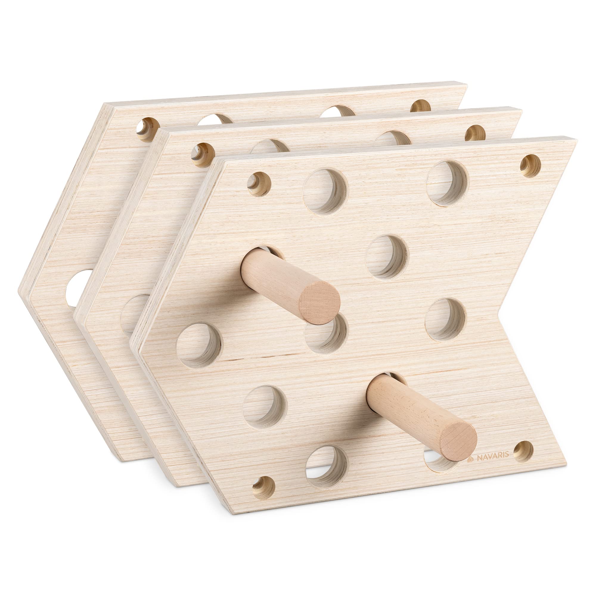 navaris-sport-pegboard-kletterbrett-3er-set-holz-bis-150-kg image 6