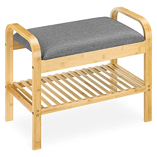 navaris-living-schuhregal-sitzbank-bambus-60x50x33cm-grau image 6