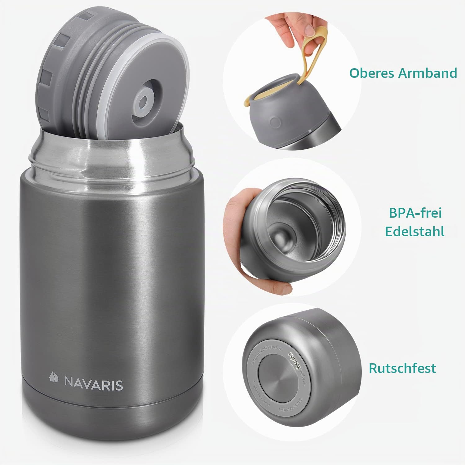 navaris-kitchen-thermobeh-lter-650ml-edelstahl-grau image 4