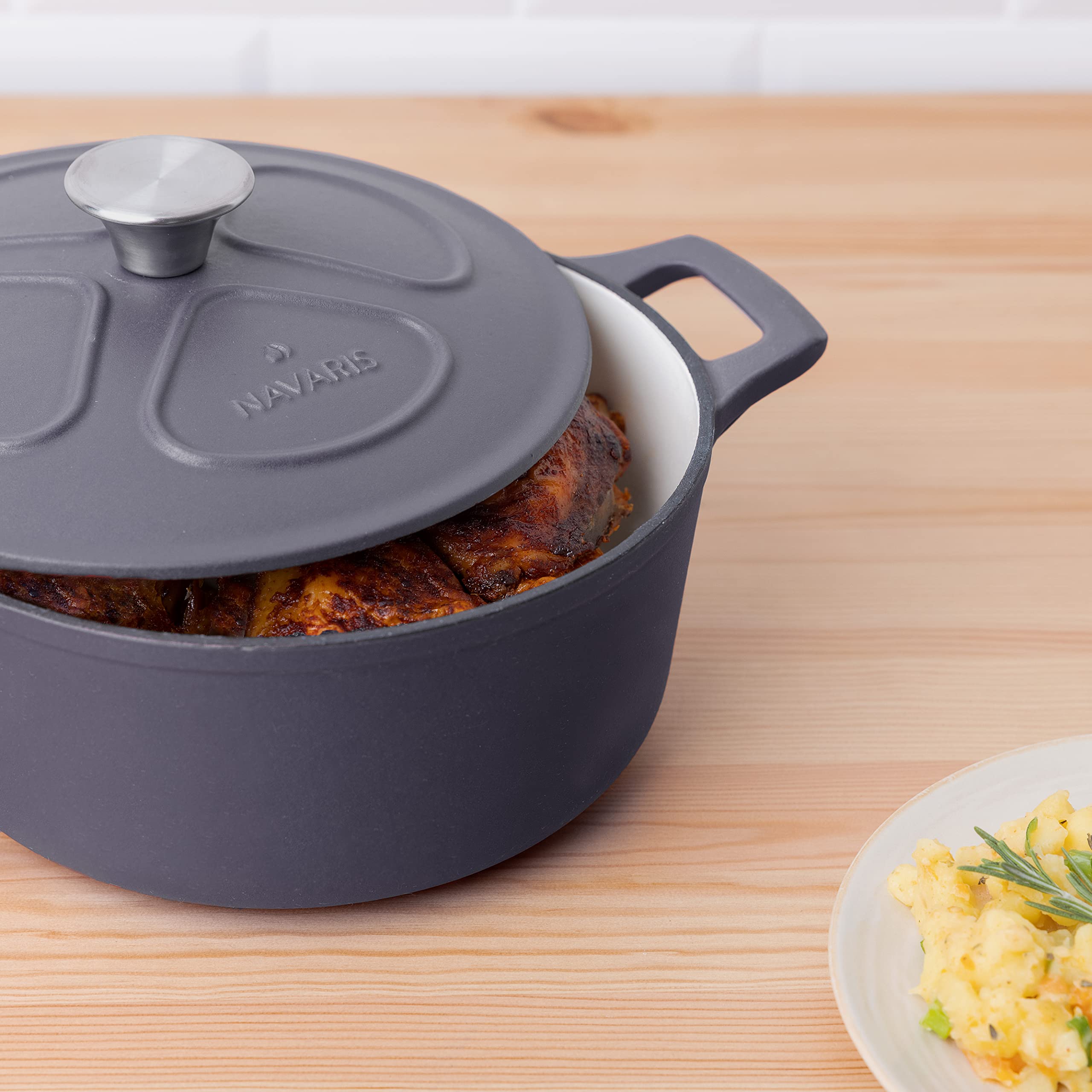 navaris-kitchen-gusseisentopf-br-ter-3-5l-24-cm-emailliert-2 image 6