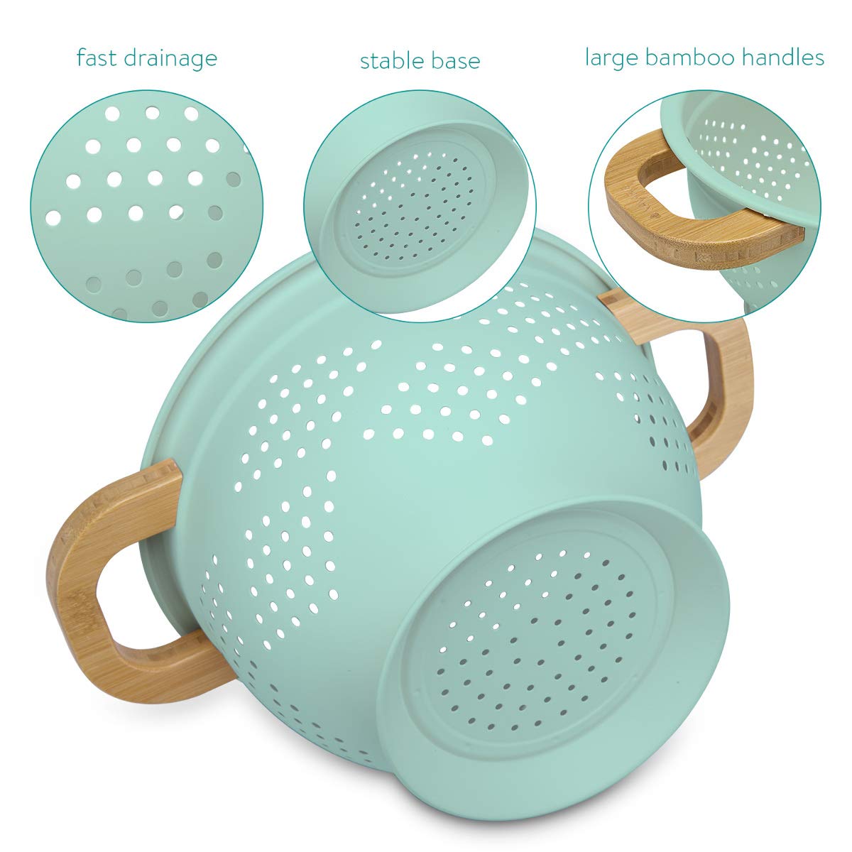 navaris-kitchen-seiher-nudelsieb-mintgr-n-2-8l-eisen image 3