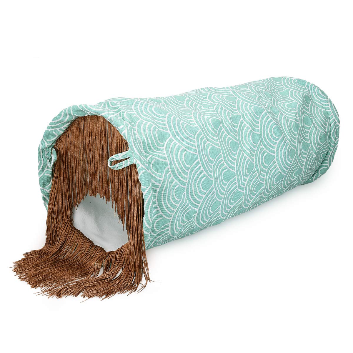 navaris-animals-katzentunnel-60x25-cm-spieltunnel-fleece-wellen image 8