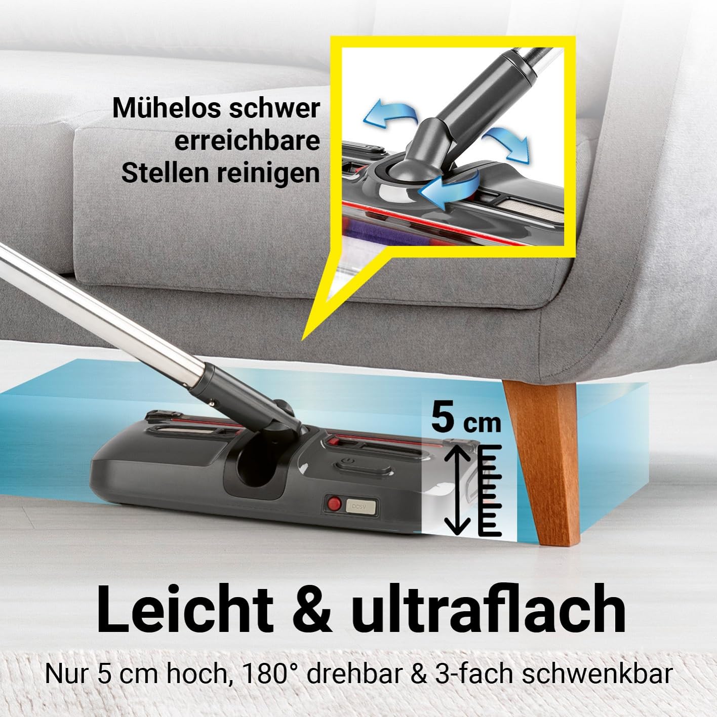 cleanmaxx-akkubesen-elektrobesen-mit-led-f-r-tierhaare-60-min image 5