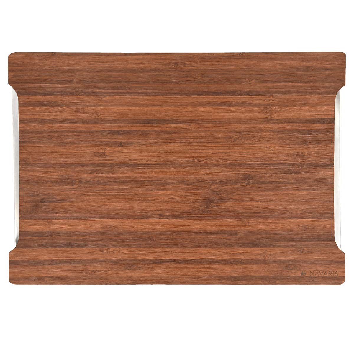 navaris-kitchen-xl-schneidebrett-bambus-41-cm-2-schalen image 5