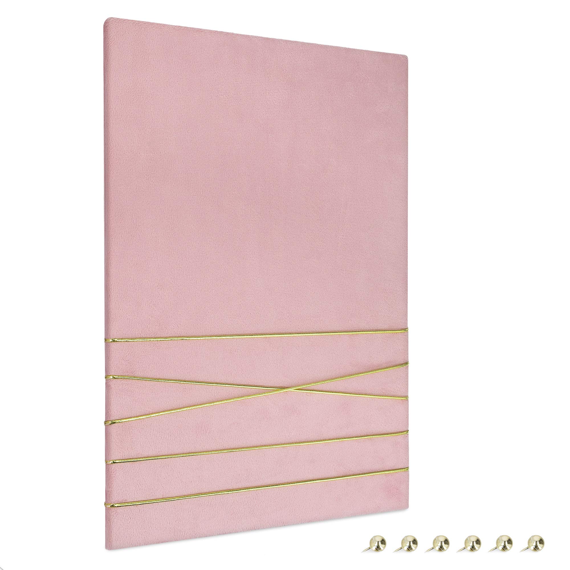 navaris-pinnwand-samt-44x30cm-pink-bilderhalter-mit-schnur image 8