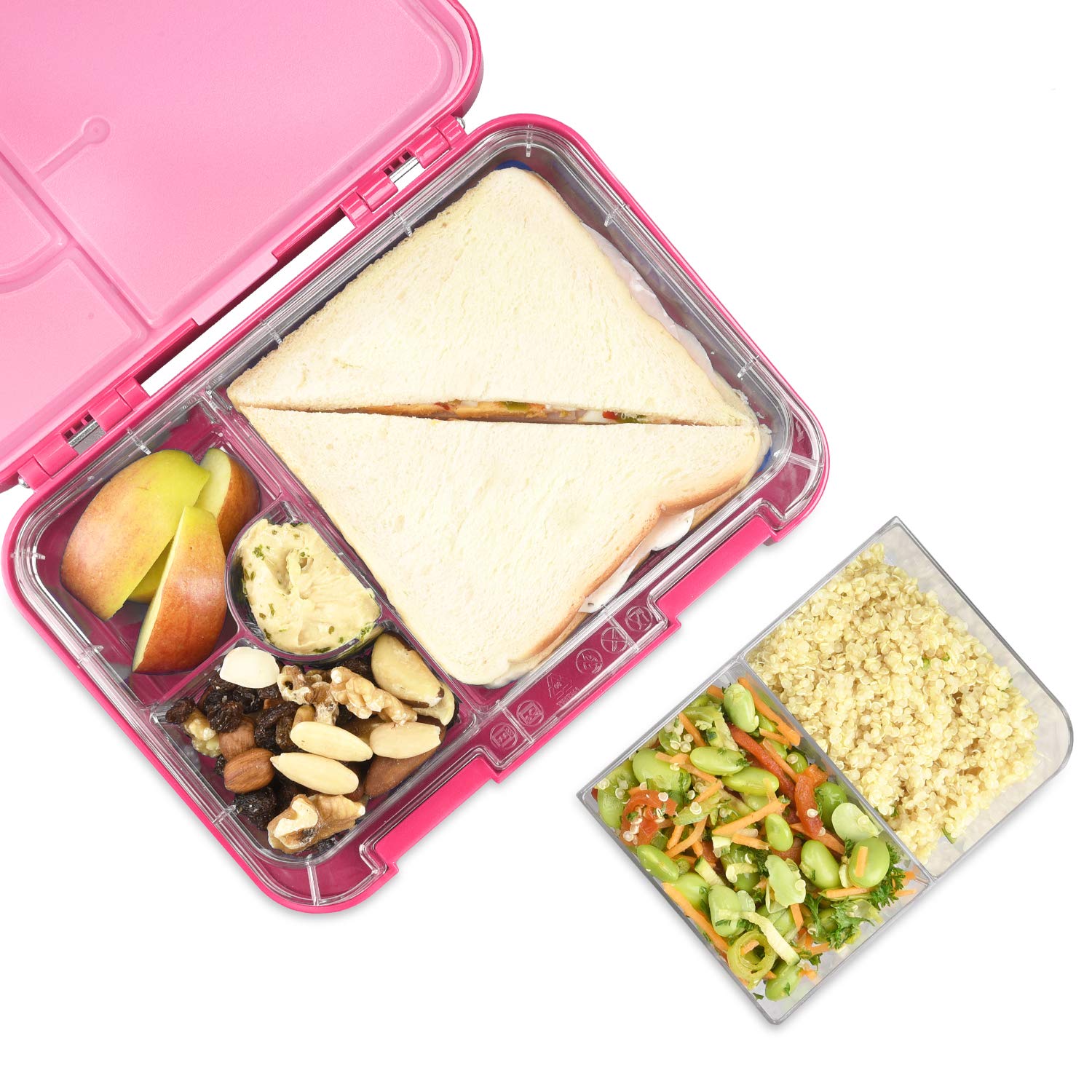 navaris-bento-box-brotdose-rosa-mit-6-f-chern-auslaufsicher image 5