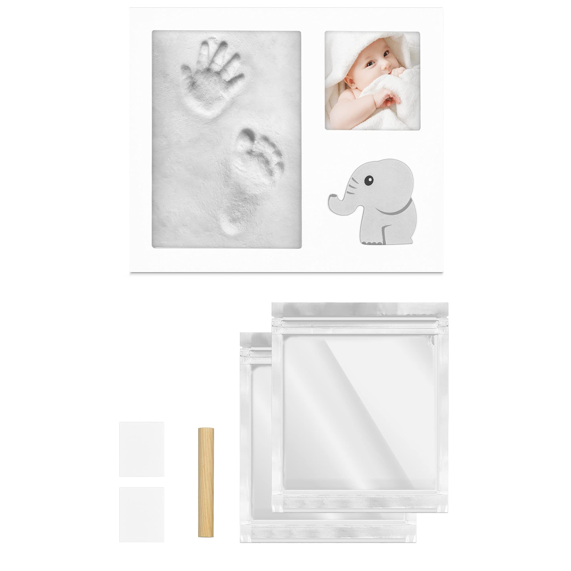 navaris-baby-bilderrahmen-handabdruck-elefant-26-5-cm image 7