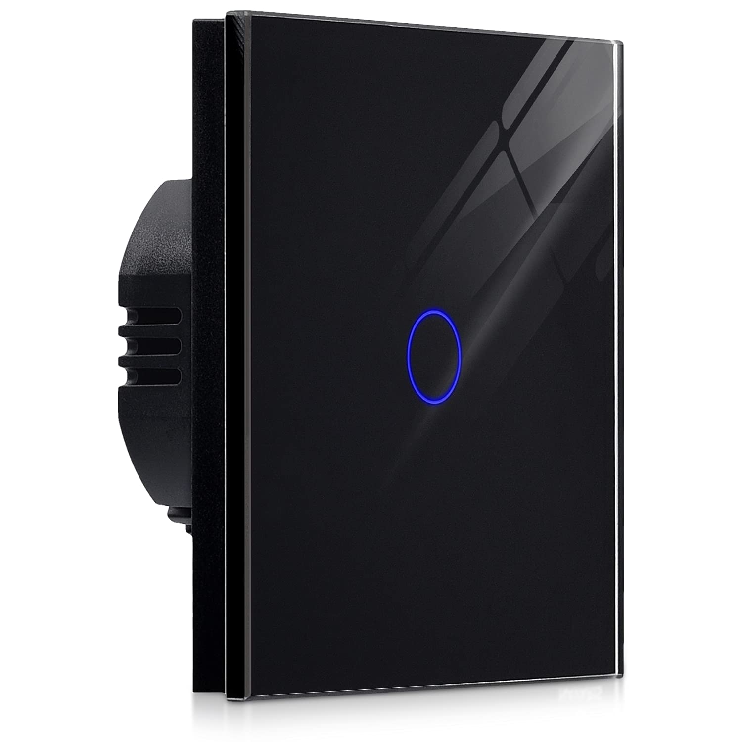 navaris-lighting-touch-lichtschalter-glas-schwarz-mit-led image 1