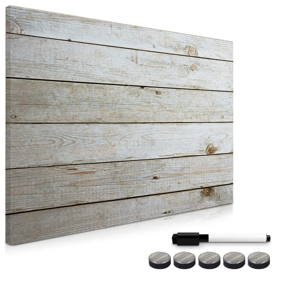 navaris-magnettafel-70x50cm-holz-beschreibbar-mit-magneten-stift image 1