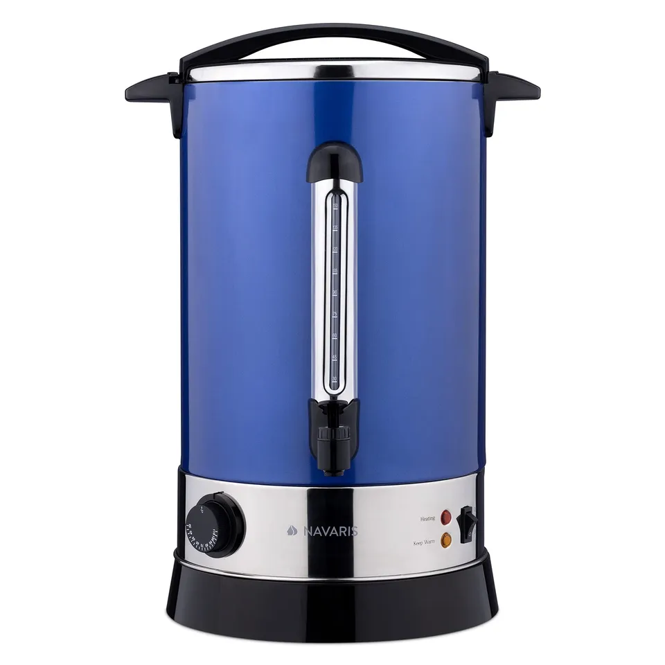 navaris-gl-hweinkocher-18l-hei-wasserspender-edelstahl-blau image 1