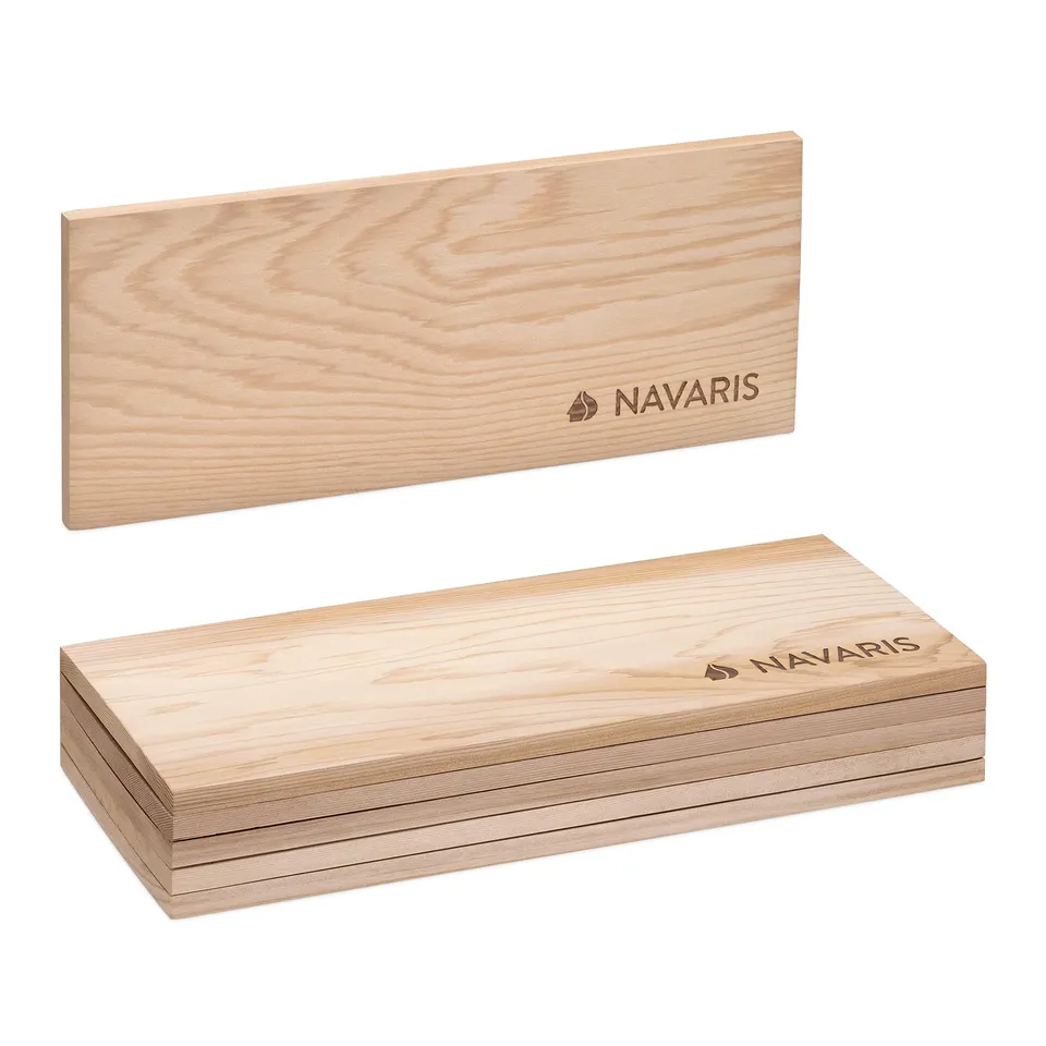 navaris-kitchen-grillbretter-zedernholz-6x-35x14-cm image 1