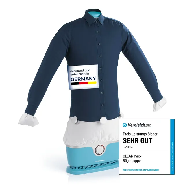 cleanmaxx-hemdenb-gler-pro-b-gelpuppe-blau-1800w-hemden image 1