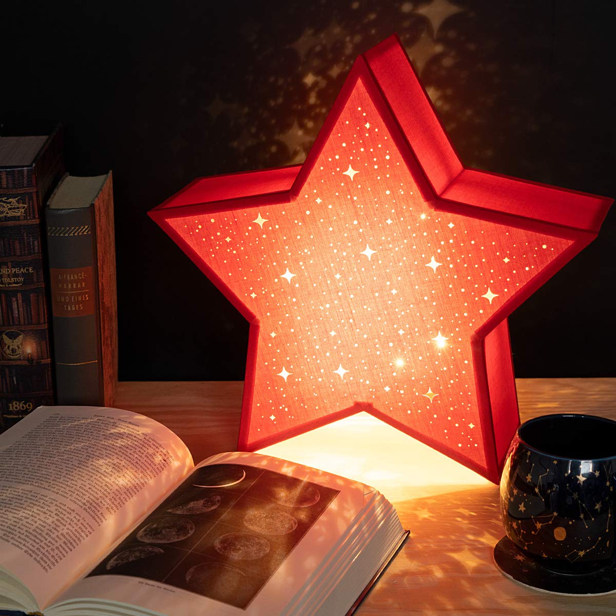 navaris-lighting-led-leuchtstern-rot-warmwei-31x33cm image 2